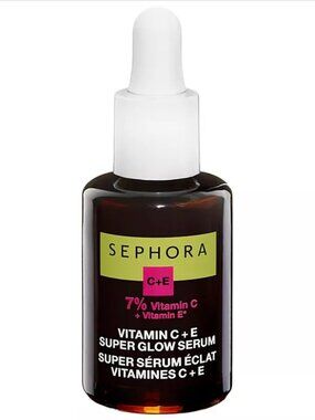 Sephora Collection Super Glow Serum with Vitamin C+E, 1.01 fl oz / 30ml, NIB